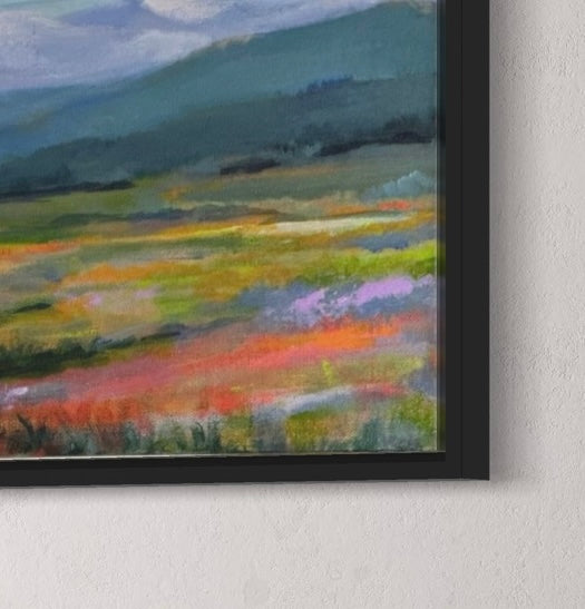 Brilliant Spring Colors in the Mountains | Canvas Art Print