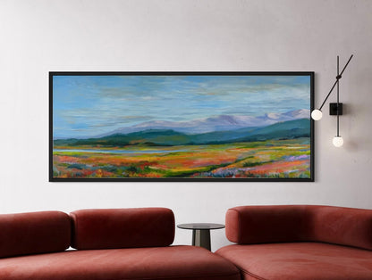 Brilliant Spring Colors in the Mountains | Canvas Art Print