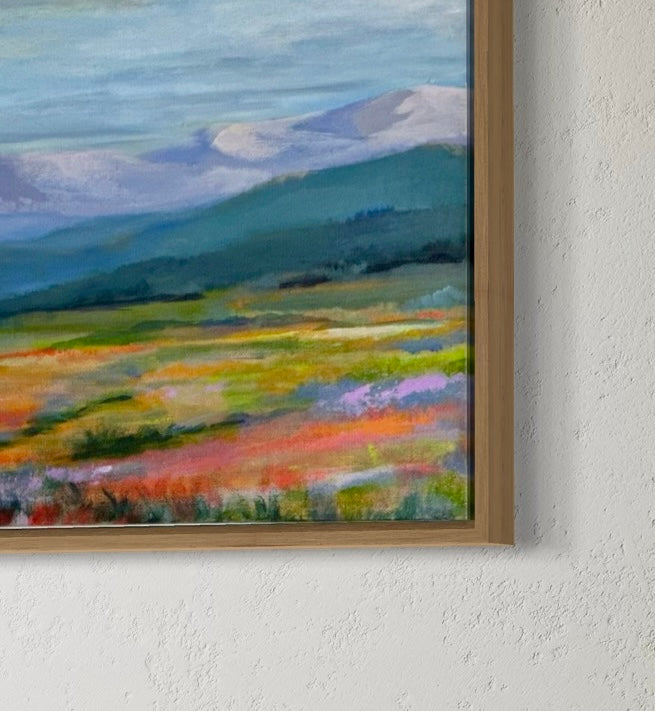 Brilliant Spring Colors in the Mountains | Canvas Art Print