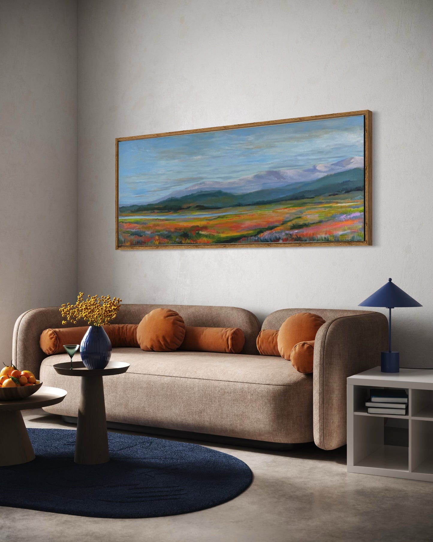 Brilliant Spring Colors in the Mountains | Canvas Art Print